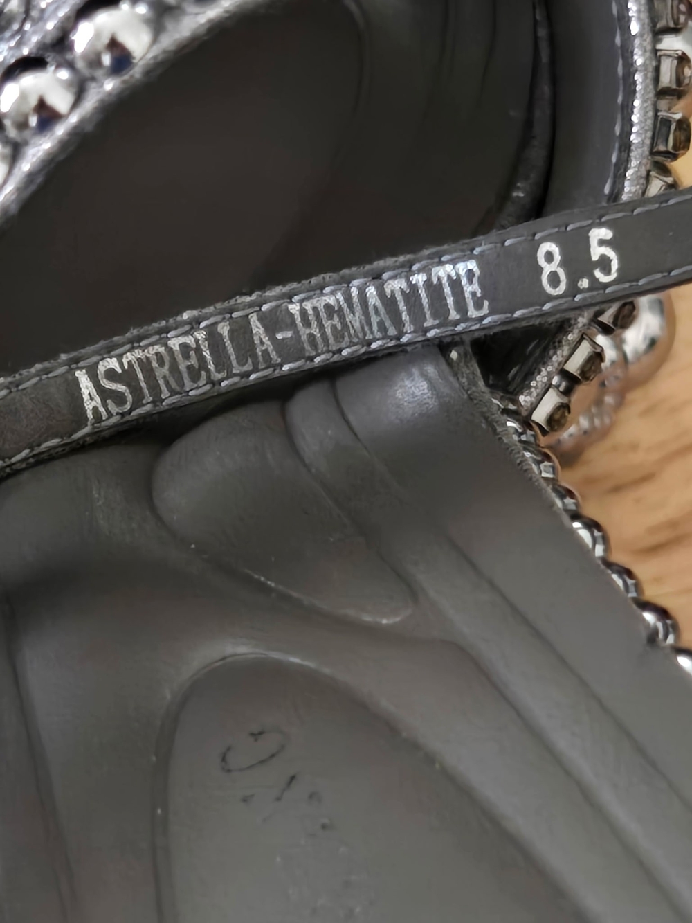 Gianni Bini Oaklynn Rhinestone Jeweled Studded Platform Heels - Picture 7 of 9